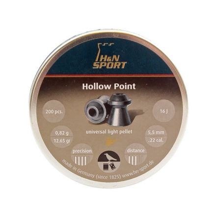 Пули H&N Hollow Point 5,5 мм, 0,82 грамм, 200 штук